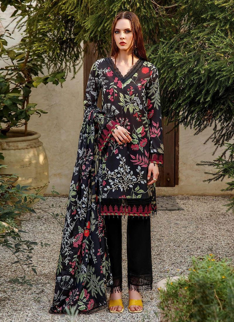 Shree M Print Basics Cotton Pakistani Suits Catalog
